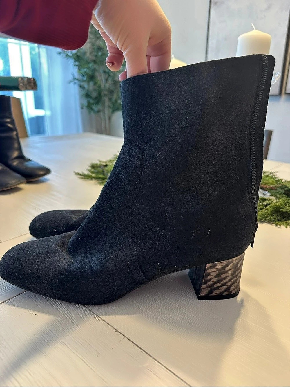 Black Heeled Ankle Boots